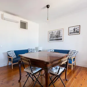  Apartamento White & Blue Vintage In Graca